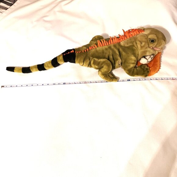 Wild Republic K & M Toys Iguana Plush Full Body Hand Puppet Realistic Vtg. 2005 - Picture 6 of 8